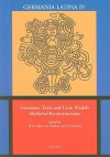 Germanic Texts and Latin Models: Medieval Reconstructions - K. E. Olsen