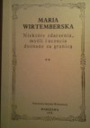 Niektóre zdarzenia, myśli i uczucia doznane za granicą - Maria Czartoryska-Wirtemberska