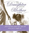 What Every Daughter Wants Her Mother to Know: From the Heart about Life, Love and What You've Taught Me - Betty Kelly Sargent, Betsy F. Perry