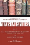 Pelagius's Expositions of Thirteen Epistles of St. Paul: Text: Number 2 - Alexander Souter, J. Armitage Robinson