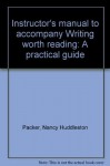 Instructor's manual to accompany Writing worth reading: A practical guide - Nancy Huddleston Packer