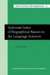 Universal Index of Biographical Names in the Language Sciences - E.F.K. Koerner