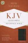 KJV Giant Print Reference Bible, Black/Burgundy LeatherTouch Indexed - Holman Bible Publisher