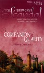 A Companion Of Quality (The Steepwood Scandal, Book 4) (Mills And Boon Romance) - Nicola Cornick