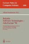 Reliable Software Technologies - ADA Europe 96: 1996 ADA-Europe International Conference on Reliable Software Technologies, Montreux, Switzerland, June (10-14), 1996. Proceedings - Alfred Strohmeier