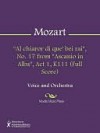 "Al chiaror di que' bei rai", No. 17 from "Ascanio in Alba", Act 1, K111 (Full Score) - Wolfgang Amadeus Mozart