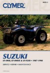 Clymer Suzuki LT-4WD, LT-4wdx & LT-F250, 1987-1998 - Clymer Publishing