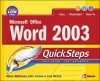 Microsoft Office Word 2003 Quicksteps - Martin S. Matthews, John Cronan, Lisa McCoy