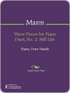 Three Pieces for Piano Duet, No. 2 - Richard Mann