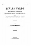 Sawles warde, kritische Textausgabe auf Grund aller Handschriften - Wilhelm Wagner