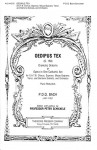 Oedipus Tex Dramatic Oratorio or Opera in One Cathartic Act, For S.A.T.B. Chorus (Sopr, Mezzo Sopr., Ten, Bari Soloists and Orchestra) - Piano Vocal Score - P. D. Q. Bach