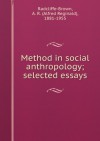 Method in Social Anthropology - A.R. Radcliffe-Brown