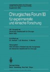 100. Kongrea Der Deutschen Gesellschaft Fa1/4r Chirurgie, Berlin, 6.-9. April 1983 - H.-W. Schreiber, Christian Herfarth, W. Brendel, F. Unger, H. Ecke, U.B. Brückner, H.-D. Röher, H. Meisner, M. Reifferscheid, G. Uhlschmid, P. Merkle