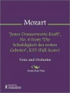 "Jener Donnerworte Kraft", No. 6 from "Die Schuldigkeit des ersten Gebotes", K35 (Full Score) - Wolfgang Amadeus Mozart