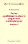 Prawo o publicznym obrocie papierami wartościowymi : suplement - Michał Romanowski