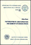 Factorization of Linear Operators and Geometry of Banach Spaces (Cbms Regional Conference Series in Mathematics) - Gilles Pisier