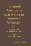 Inorganic Reactions and Methods, Formation of Bonds to O, S, Se, Te, Po (Part 2) - Ben Ed. Zuckerman