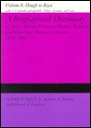 A Biographical Dictionary of Actors, Volume 8, Hough to Keyse: Actresses, Musicians, Dancers, Managers, and Other Stage Personnel in London, 1660-1800 - Philip H. Highfill, Edward A. Langhans, Kalman A. Burnim