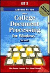 Greg College Document Processing for Windows: Lessons 61-120 for Use With Wordperfect 8.0 - Scot Ober, Jack E. Johnson, Robert N. Hanson