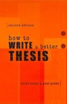 How to Write a Better Thesis or Report - David Evans