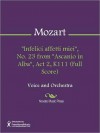 "Infelici affetti miei", No. 23 from "Ascanio in Alba", Act 2, K111 (Full Score) - Wolfgang Amadeus Mozart