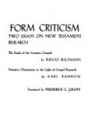 Form Criticism - Rudolf Karl Bultmann, Karl Kundsin, Frederick C. Grant