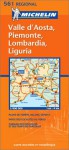 Italy North West - Lombardia/Piemonte/Valle D'Aosta/Lig Uria Map No. 561 - Michelin