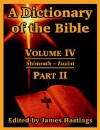 A Dictionary of the Bible: Volume IV: (Part II: Shimrath -- Zuzim) - James Hastings