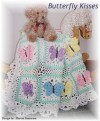 Butterfly Kisses baby afghan or blanket crochet pattern - Sharon Santorum