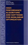 High Performance Algorithms and Software for Nonlinear Optimization - Gianni Di Pillo, Almerico Murli