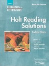 Holt Elements of Literature: Reading Solutions, Fourth Course - Kylene Beers