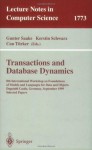 Transactions and Database Dynamics: 8th International Workshop on Foundations of Models and Languages for Data and Objects, Dagstuhl Castle, Germany, September ... of Model (Lecture Notes in Computer Science) - Gunter Saake, Kerstin Schwarz, Can Txfcrker