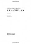 The Cambridge Companion to Stravinsky (Cambridge Companions to Music) - Jonathan Cross