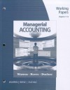 Working Papers, Chapters 1-14 for Warren/Reeve/Duchac's Managerial Accounting, 11th - Carl S. Warren, James M. Reeve, Jonathan E. Duchac