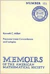 Piecewise Linear Concordances and Isotopies (Memoirs of the American Mathematical Society) - K.C. Millett