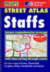 Street Atlas Staffs: Unique Comprehensive Coverage with Time-Saving Through-Routes: Plus Town Maps of Buxton, Chesterfield, Congleton, Derby, Macclesfield, and Matlock - Great Britain
