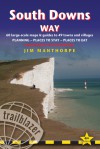 South Downs Way, 4th: British Walking Guide with 60 large-scale walking maps, places to stay, places to eat - Jim Manthorpe