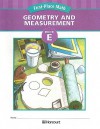 First-Place Math: Geometry and Measurement, Book E: Grade 5 - Harcourt