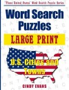 Large Print U.S. Cities and Towns Word Search Puzzles (These United States Word Search Puzzles) - Dan Hill, Cindy Evans