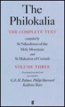 Philokalia, Vol. 3 - St. Nikodimos, Philip Sherrard, Kallistos Ware, G.E.H. Palmer