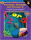 Math 2 Master Fractions, Decimals, and Percents II, Grade 6 - School Specialty Publishing, Brighter Child