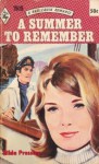 A Summer to Remember (Harlequin Romance, No. 1509) - Hilda Pressley