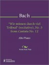 "Wir mussen durch viel Trubsal" (recitative), No. 3 from Cantata No. 12 - Johann Sebastian Bach