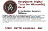 Easyquant: Digital Tutor for Microsoft Excel - David Anderson, Thomas Williams, Dennis Sweeney, Dennis J. Sweeney, Thomas A. Williams