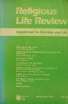 March/April 1982 (Religious Life Review, Volume 21, #95) - Austin Flannery, Noel Dermot O'Donoghue, Leon O'Broin, Brian Gogan, Molly Reidy, Ann Patrick O'Toole, Vivian Boland, Conor O'Riordan, Aine McEvoy, Nicholas Harnan