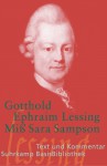 Miß Sara Sampson. Text und Kommentar - Gotthold Ephraim Lessing, Axel Schmitt