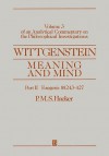 Wittgenstein: Meaning & Mind (An Analytic Commentary on the Philosophical Investigations 3) - Peter Michael Stephan Hacker