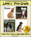 Level 3 - First Grade: Cute Dogs Make Reading Flash Cards Fun! (Teach Your Child to Read Sight Words) - Adele Jones