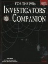 Investigator's Companion for the 1920s Volume 1: Equipment & Resources (Call of Cthulhu) - Keith Herber