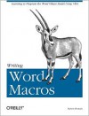 Writing Word Macros - Steven Roman, Steven Roman